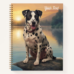 Dalmatian by Lake Notebook