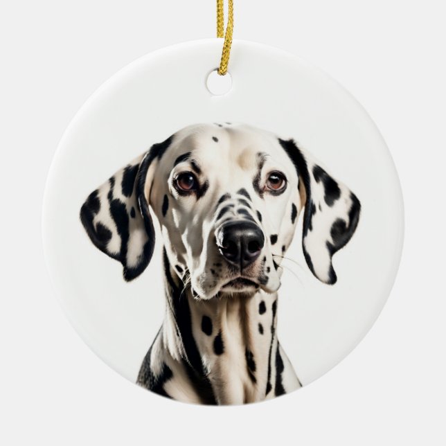 Dalmatian Ceramic Tree Decoration (Front)