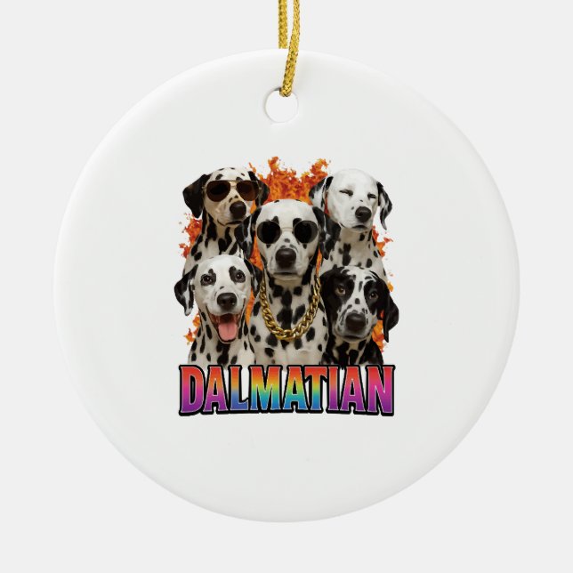Dalmatian Ceramic Tree Decoration (Front)