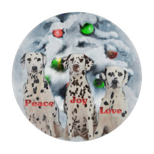 Dalmatian Christmas Cutting Board