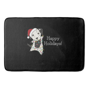 Dalmatian Christmas Dog Winter Animals Dogs Bath Mat