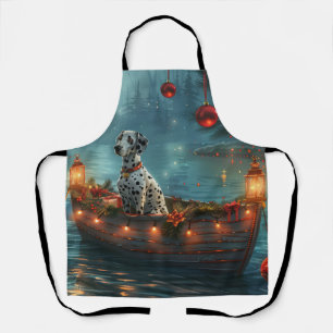 Dalmatian Christmas Festive Voyage Apron