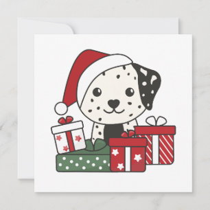 Dalmatian Christmas Gift Winter Dogs Holiday Card