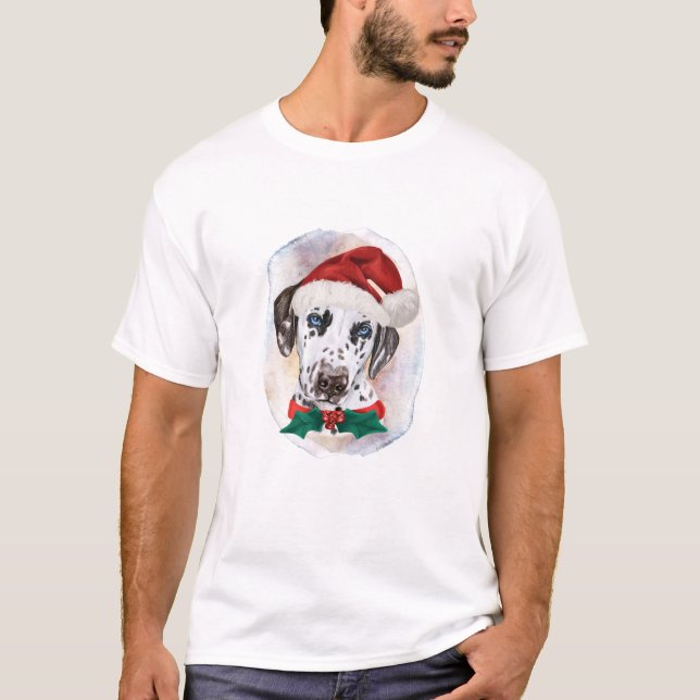 Dalmatian Christmas Gifts For Dog Lovers T-Shirt (Front)
