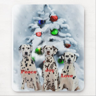 Dalmatian Christmas Gifts Mouse Mat