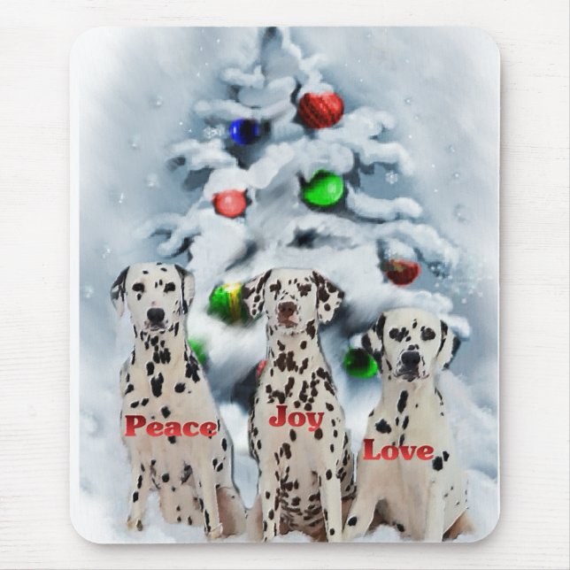 Dalmatian Christmas Gifts Mouse Mat (Front)