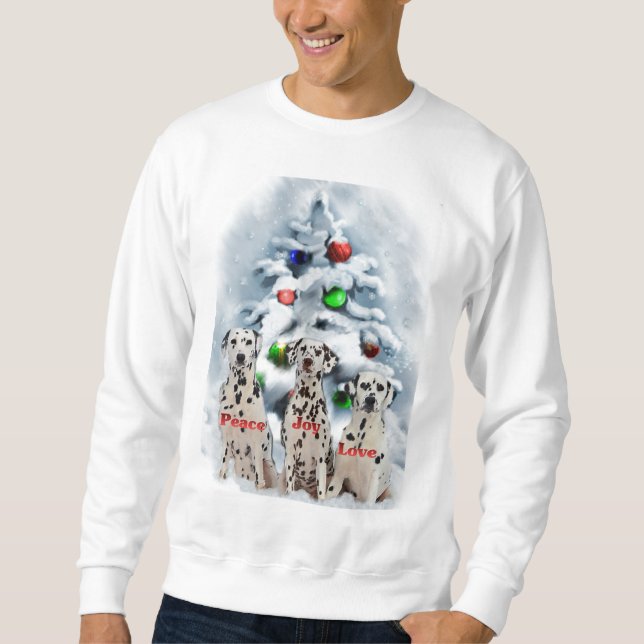 Dalmatian Christmas Gifts Sweatshirt (Front)