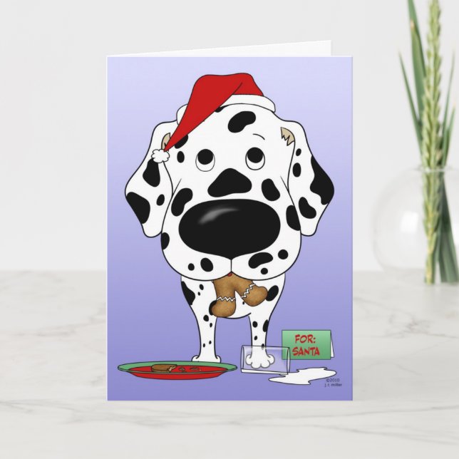 Dalmatian Christmas Holiday Card (Front)