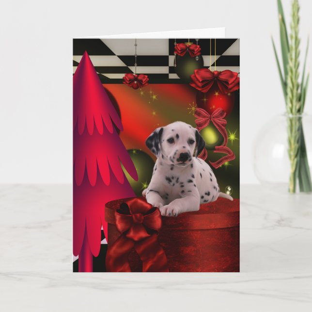 Dalmatian Christmas Holiday Card (Front)