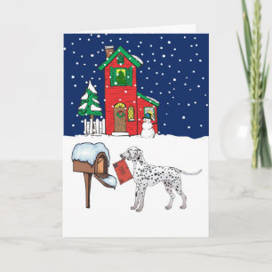Dalmatian Christmas Mail Holiday Card