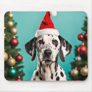 Dalmatian Christmas Mouse Mat