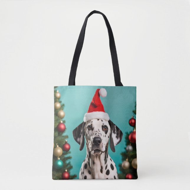 Dalmatian Christmas Tote Bag (Front)