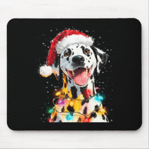 Dalmatian Christmas Womens Long Sleeve Mouse Mat