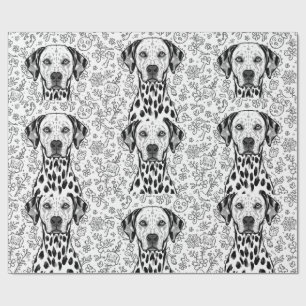 Dalmatian christmas wrapping paper