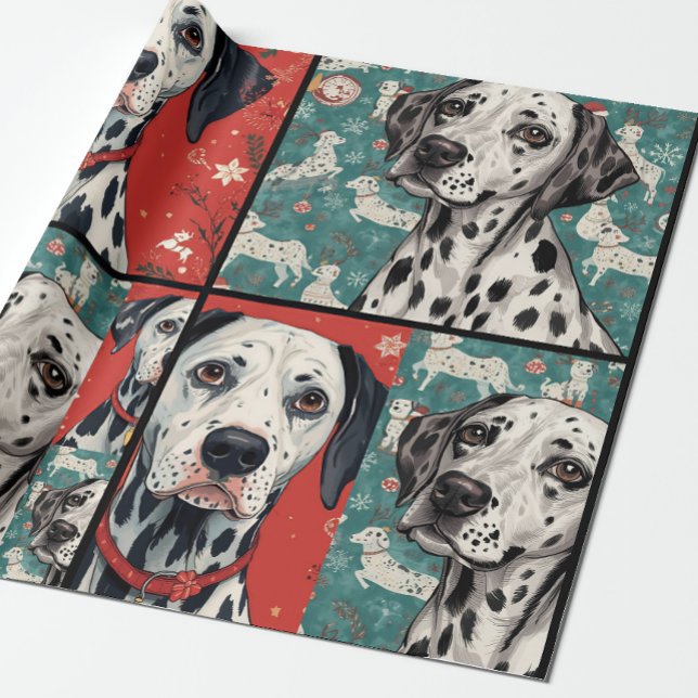Dalmatian christmas wrapping paper (Creator Uploaded)