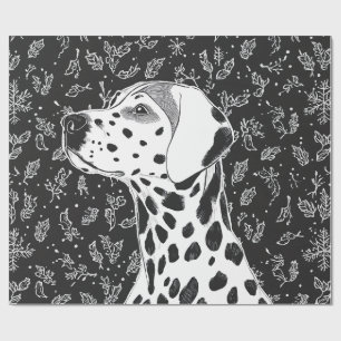 Dalmatian christmas wrapping paper
