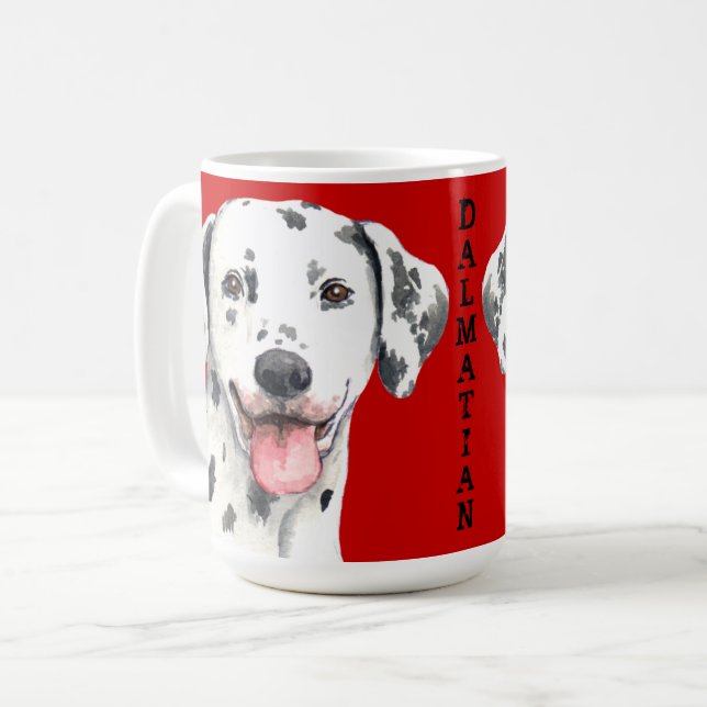 Dalmatian Color Block Coffee Mug (Front Left)
