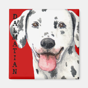 Dalmatian Color Block Magnet