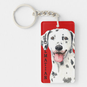 Dalmatian Colour Block Key Ring