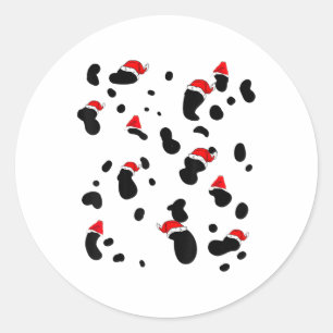 Dalmatian Costume Dog Christmas Kids Women Men Tod Classic Round Sticker