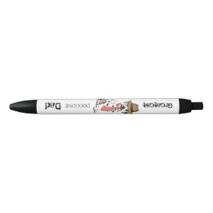 Dalmatian Dad Black Ink Pen