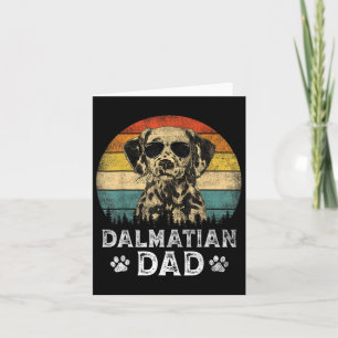 Dalmatian Dad Dog Lovers Father's Day Tee Card