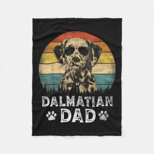 Dalmatian Dad Dog Lovers Father's Day Tee Fleece Blanket