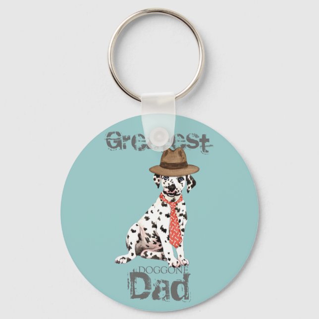 Dalmatian Dad Key Ring (Front)