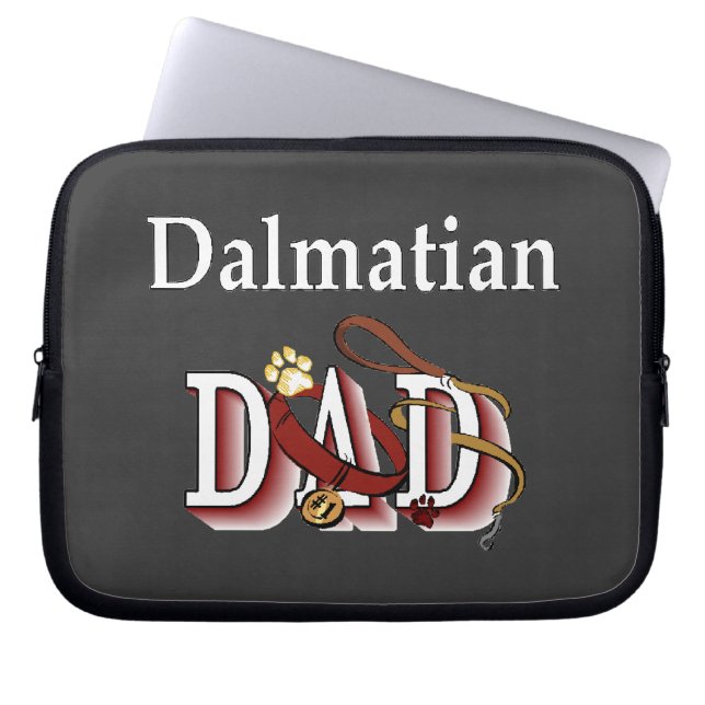 Dalmatian Dad Laptop Sleeve (Front)