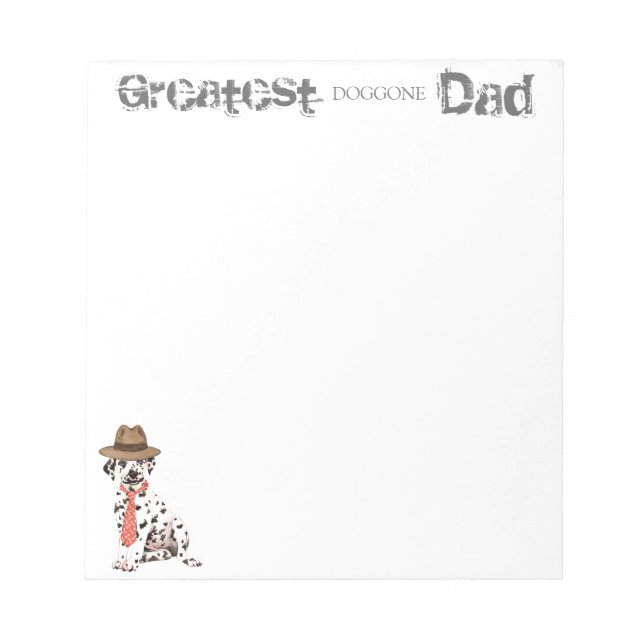 Dalmatian Dad Notepad (Front)