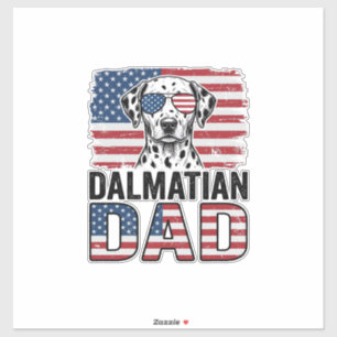 Dalmatian Dad Patriotic Vintage Dog Shirt Design_1