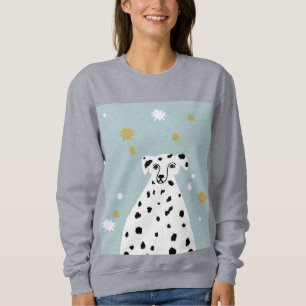 Dalmatian Dog Abstract Illustration Sweatshirt
