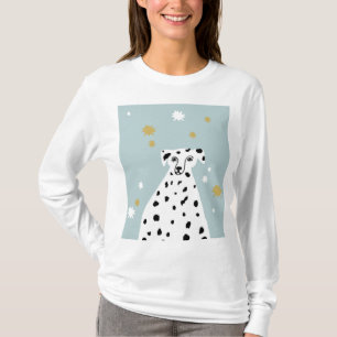 Dalmatian Dog Abstract Illustration T-Shirt