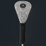 Dalmatian Dog Abstract Pattern Monogram Golf Head Cover<br><div class="desc">Show off your love for dogs on the golf course with the Dalmatian Dog Abstract Pattern Monogram Golf Head Cover. Featuring a striking abstract Dalmatian design, this head cover adds a playful and personalised touch to your golf gear. Customisable with a monogram, it’s the perfect way to showcase your style...</div>