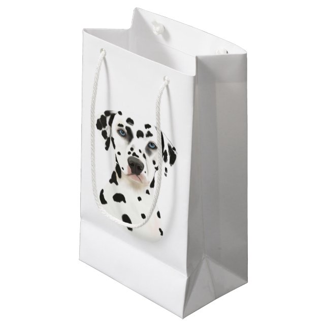Dalmatian Dog art Small Gift Bag (Front Angled)
