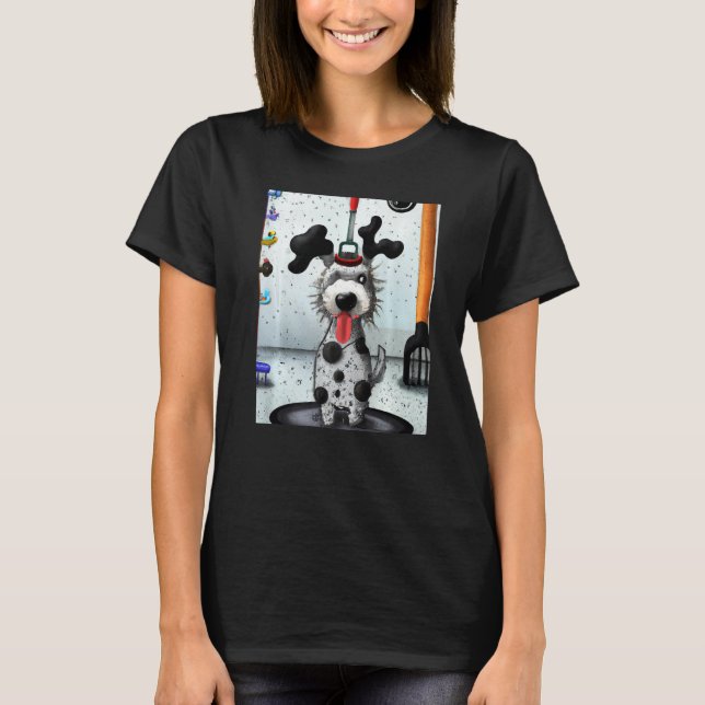 Dalmatian dog artwork puppy T-Shirt (Front)