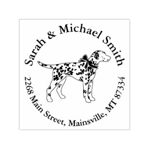 Dalmatian Dog Baby Shower Puppy Grey Self-inking Stamp
