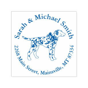 Dalmatian Dog Baby Shower Puppy Pink Girl Self-inking Stamp