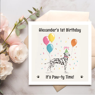 Dalmatian Dog Birthday Party Napkin