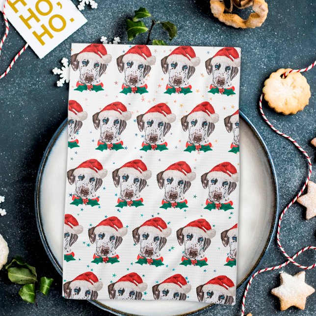 Dalmatian Dog Breed Christmas Tea Towel (Creator Uploaded)