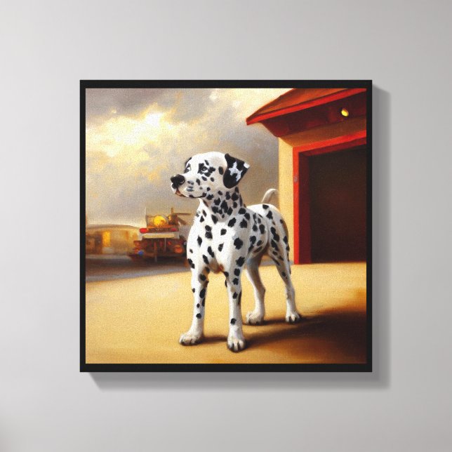 Dalmatian Dog Canvas Print (Front)