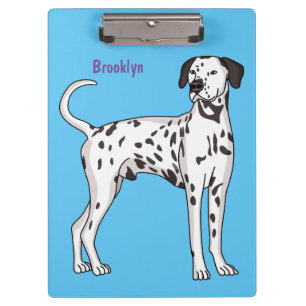 Dalmatian dog cartoon clipboard