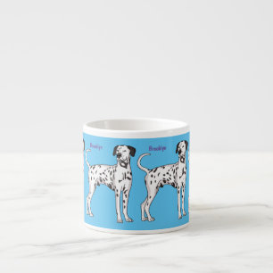 Dalmatian dog cartoon espresso cup