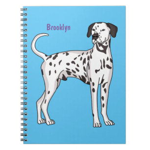 Dalmatian dog cartoon notebook