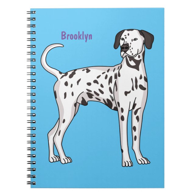 Dalmatian dog cartoon notebook (Front)