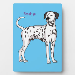 Dalmatian dog cartoon plaque