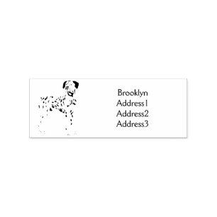 Dalmatian dog cartoon rubber stamp