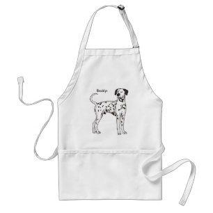 Dalmatian dog cartoon standard apron