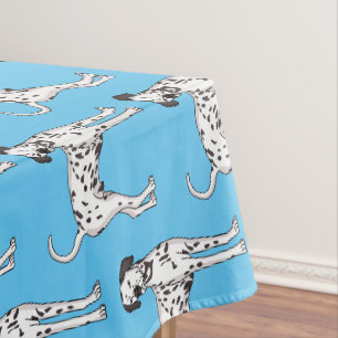 Dalmatian dog cartoon tablecloth