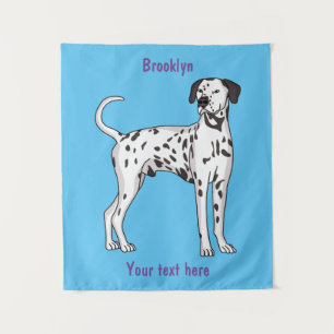 Dalmatian dog cartoon tapestry